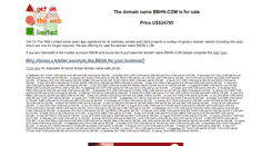 Desktop Screenshot of bbhn.com